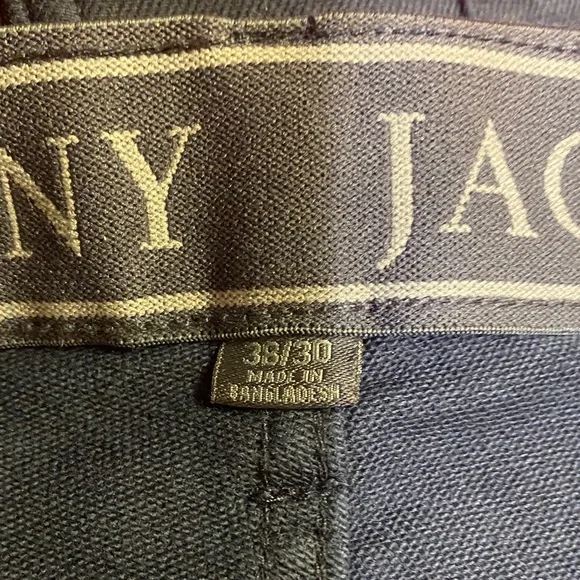 Jachs Dark Blue Men's 5 Pocket Stretch Fabric Pants - Picture 3 of 14